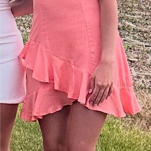 Miami Coral Mini Dress